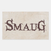 SMAUG™名 長方形シール (正面)
