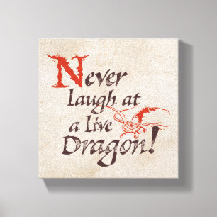 SMAUG™ – 生きたドラゴンを決して笑わない キャンバスプリント