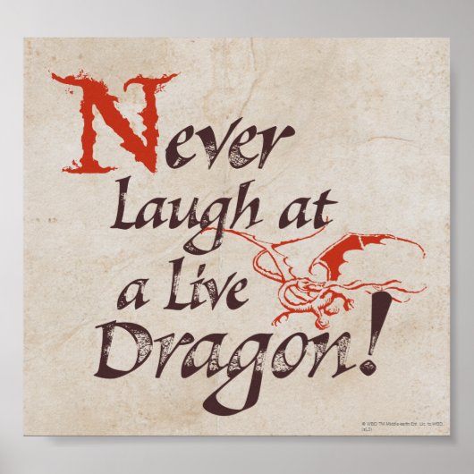 SMAUG™ - Never Laugh At A Live Dragon ポスター (正面)