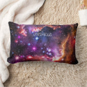 SMCのあなたのモノグラムのイニシャルの星明かりのウィングチップ ランバークッション (ブランケット)