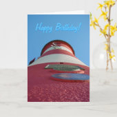 Smeatonのタワー、プリマスのくわのバースデー・カード カード (黄色い花)