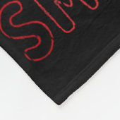 Smell Feet Girl Ponytail Kick Karate Taekwondo Kun フリースブランケット (角)