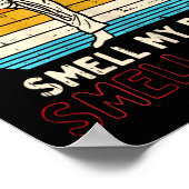 Smell Feet Girl Ponytail Kick Karate Taekwondo Kun ポスター (角)