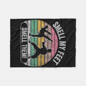 Smell My Feet Smell Them Karate Fun Joke  フリースブランケット (正面(横))