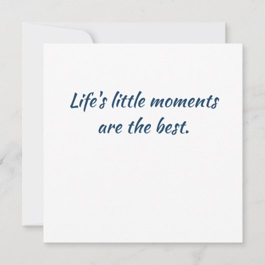 Smell the Flowers カード (裏面)