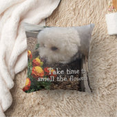 Smell the Flowers クッション (ブランケット)