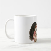 Smell the Roses Black Girl コーヒーマグカップ (左)