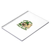 Smelling Treasure Pug St.Patrick's Day ノートブック (左側)