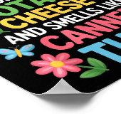 Smells Like Canned Tuna Inappropriate Humor Saying ポスター (角)