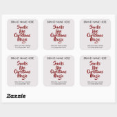 Smells Like Christmas Magic Candle Labels スクエアシール (シート)