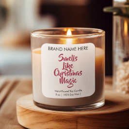 Smells Like Christmas Magic | Modern Candle Labels スクエアシール