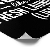 Smells Like Clean Laundry Lies Funny Sarcastic Quo ポスター (角)