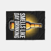 Smells Like Day Drinking _2  フリースブランケット (正面(横))