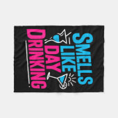 Smells Like Day Drinking _5  フリースブランケット (正面(横))