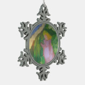 Smeraldoのギャラリーの"庭のマドモアゼルGachet スノーフレークピューターオーナメント (左)