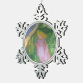 Smeraldoのギャラリーの"庭のマドモアゼルGachet スノーフレークピューターオーナメント (右)