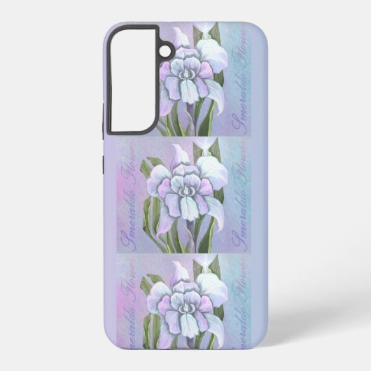 Smeraldo Flower Samsung Galaxyケース Galaxy S22+ケース (裏面)