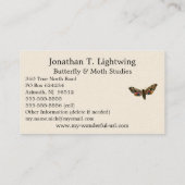 Smerinthus ocellata – アイドホーク – モスカラー画像B 名刺 (裏面)