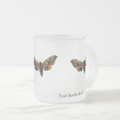 Smerinthus ocellata - Ead Hawk-Moth – カラーイメージ フロストグラスマグカップ (正面右)