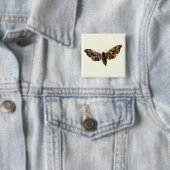 Smerinthus ocellata - Ead Hawk-Moth – カラーイメージ 缶バッジ (インサイチュ)