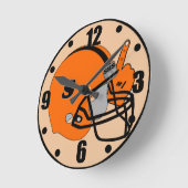 Smethoport Hubersゲームタイムサッカーファン ラウンド壁時計 (傾斜)