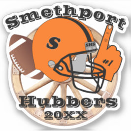 Smethoport Hubers Wheel #1ファンサッカーヘルメット シール