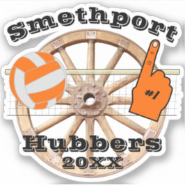Smethoport Hubers Wheel #1ファンバレーボールとネット シール