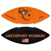 Smethport Hubersチームカラーズプレーパーソナライズされたヤー アメリカンフットボール (パネル)