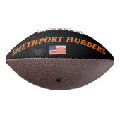 Smethport Hubersチームカラーズプレーパーソナライズされたヤー アメリカンフットボール (回転270)