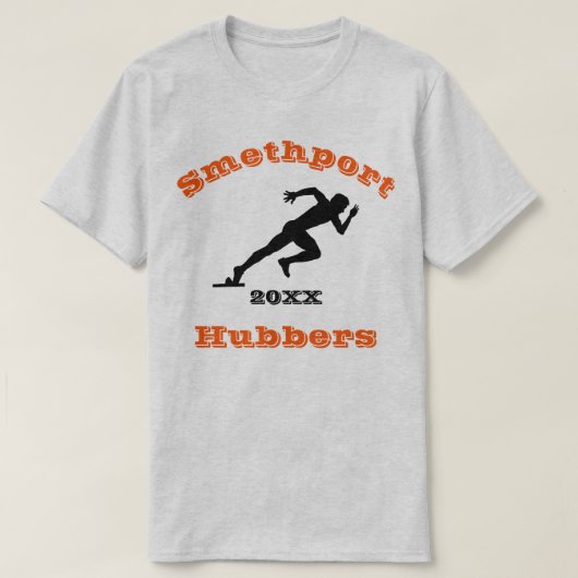 Smethport Hubersトラック&フィールドファンシャツ Tシャツ (デザイン正面)