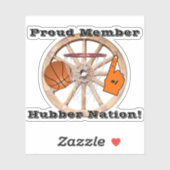 Smethport Hubers Hubber Nationバスケットボールファン シール (シート)