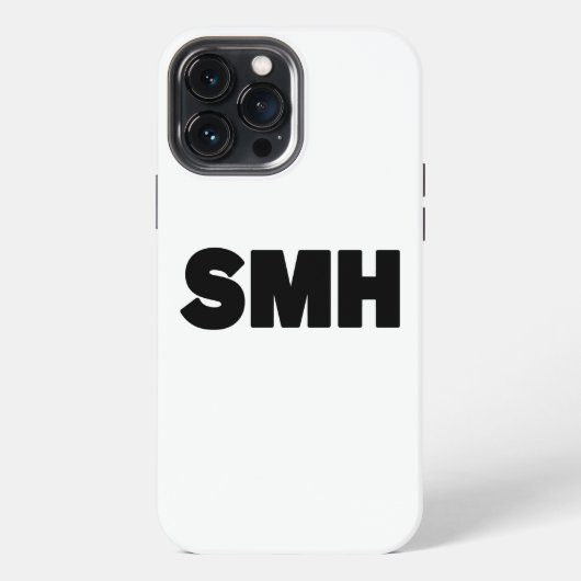 SMH | テキストスラング iPhoneケース (裏面)