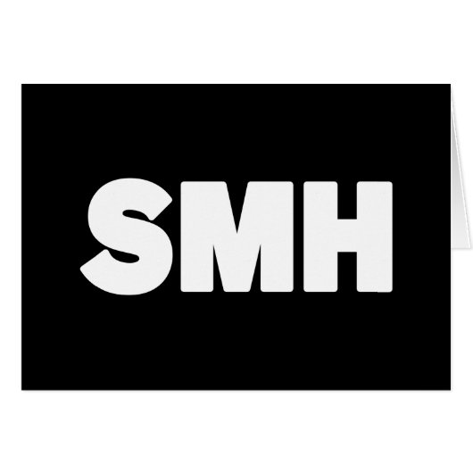 SMH | 文字スラングのカード (正面横)