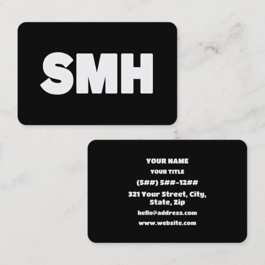 SMH | Text Slang 名刺 (正面/裏面)