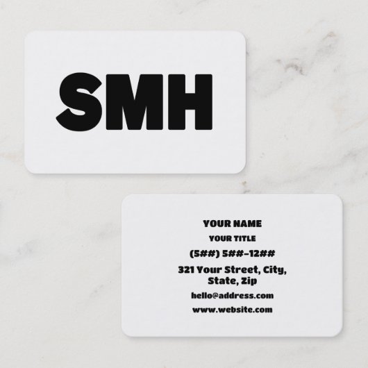 SMH | Text Slang 名刺 (正面/裏面)