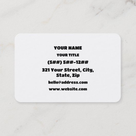 SMH | Text Slang 名刺 (裏面)