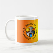 SMIのマグのオレンジの勾配 コーヒーマグカップ (左)