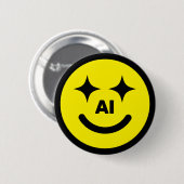 Smile AI™ ボタン 缶バッジ (正面&裏面)