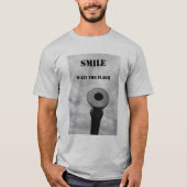smile and waitt for flash tシャツ (正面)