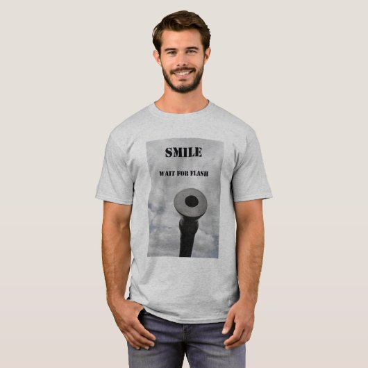 smile and waitt for flash tシャツ (正面フル)