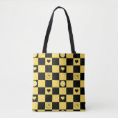 Smile black and yellow トートバッグ (正面)