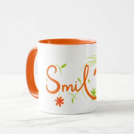 Smile Brush Style Line Art | コンボマグ マグカップ (正面左)