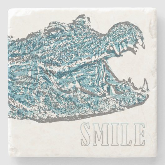 Smile Crocodile  ストーンコースター (正面)