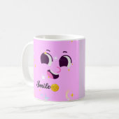 Smile Cute Kawaii & Always With Love Mug コーヒーマグカップ (正面左)