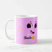 Smile Cute Kawaii & Always With Love Mug コーヒーマグカップ (左)