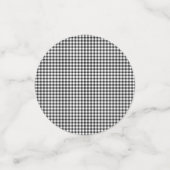 Smile Emoji Happy Face Gingham Party Fun コンフェッティ (スモール正面)
