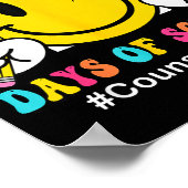 Smile Face I Survived 67 Days Of School Counselor  ポスター (角)