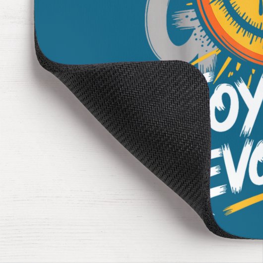 Smile Face Optimism Good Energy Mental Health Awar マウスパッド (コーナー)