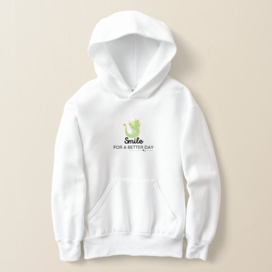 Smile For a Better Day Girl Hoodie (レイダウン)