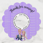 SMILE FUN PHYSICIAN doctor cartoon WEDDING BRIDAL ワイングラスタグ (裏面)